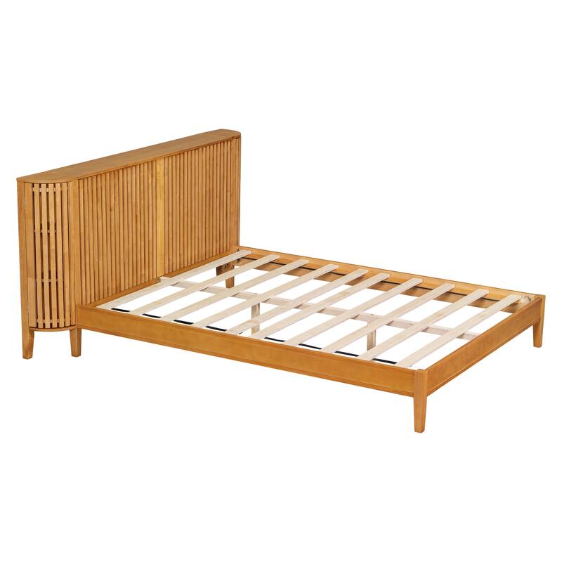 Christopher Knight Home - Theodosia Solid Wood Bedframe with Headboard