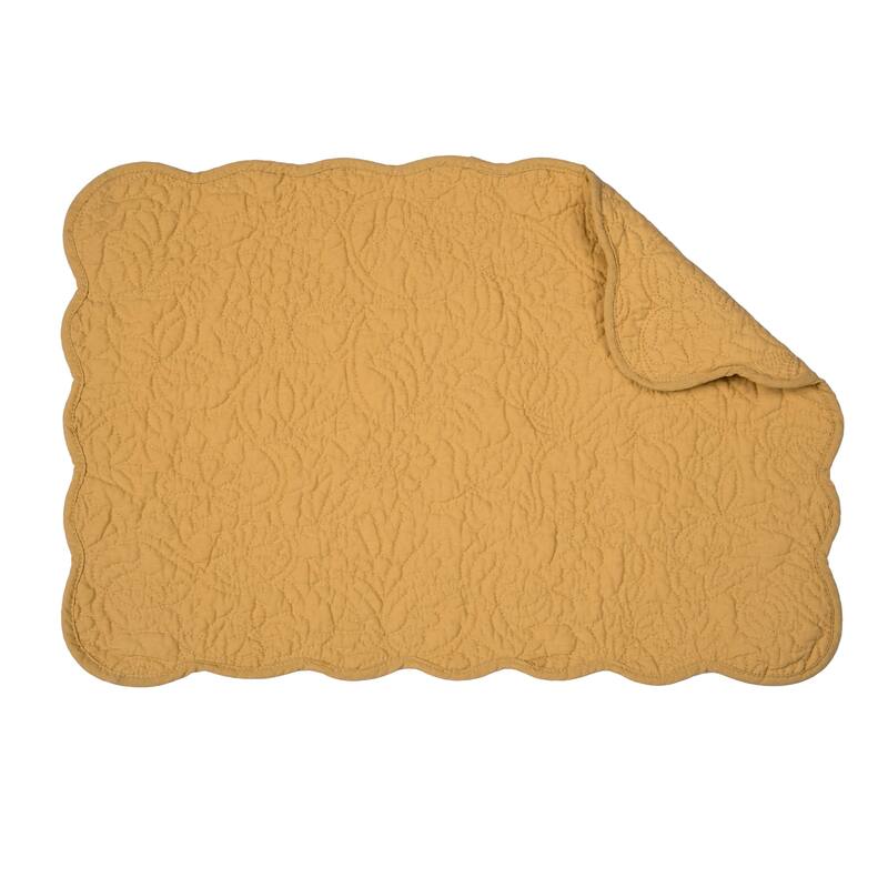 Christiana Honey Quilted Placemat Set 6