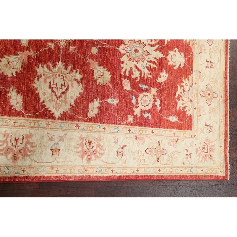 Vegetable Dye Floral Chobi Peshawar Area Rug Hand-knotted Wool Carpet - 3'3" x 5'3"