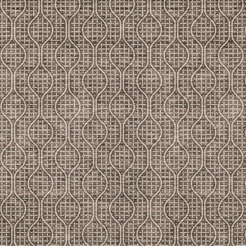 HomeRoots Geometric Transitional Rectangle Outdoor Rug