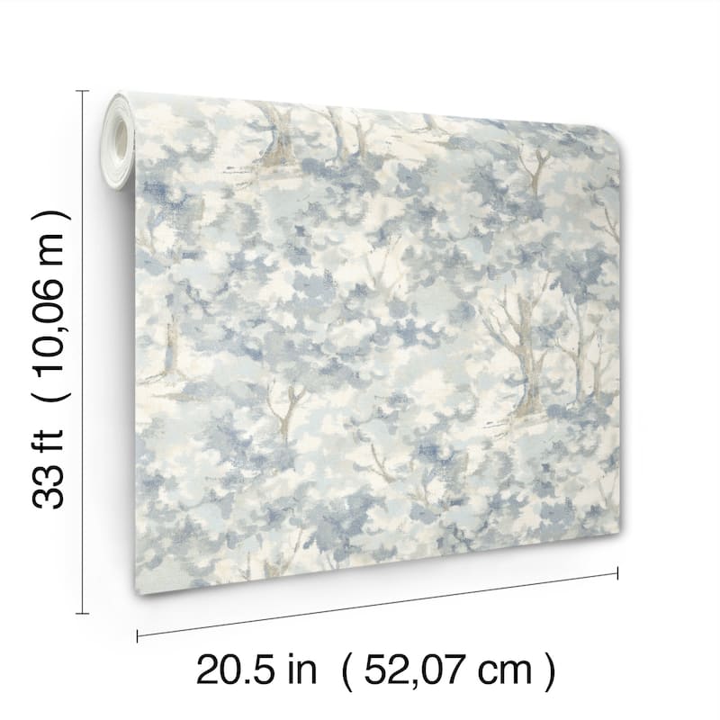 Chesapeake Thicket Blue Forest Wallpaper