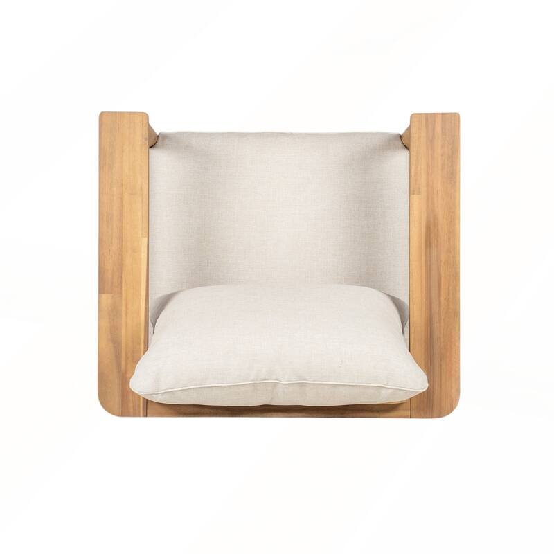 Outdoor Acacia Wood Lounge Chair