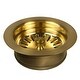 preview thumbnail 1 of 2, 3.5" Basket Strainer with Disposer Trim Brushed Gold