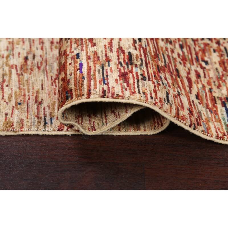 Contemporary Gabbeh Kashkoli Oriental Wool Area Rug Handmade Carpet - 2'7" x 4'0"