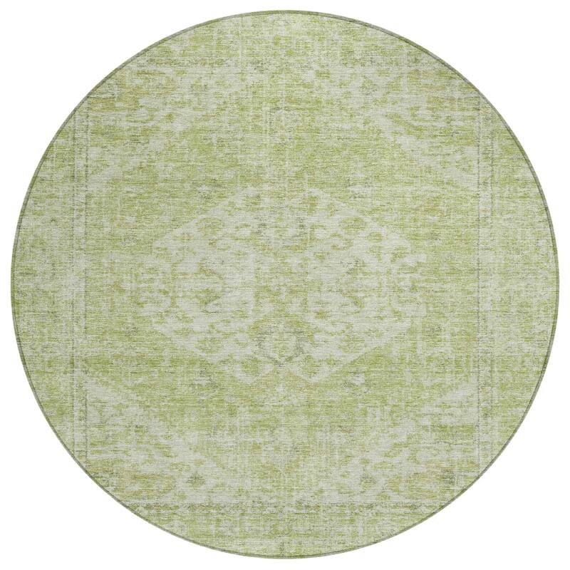 Machine Washable Indoor/ Outdoor Vintage Traditional Chantille Rug