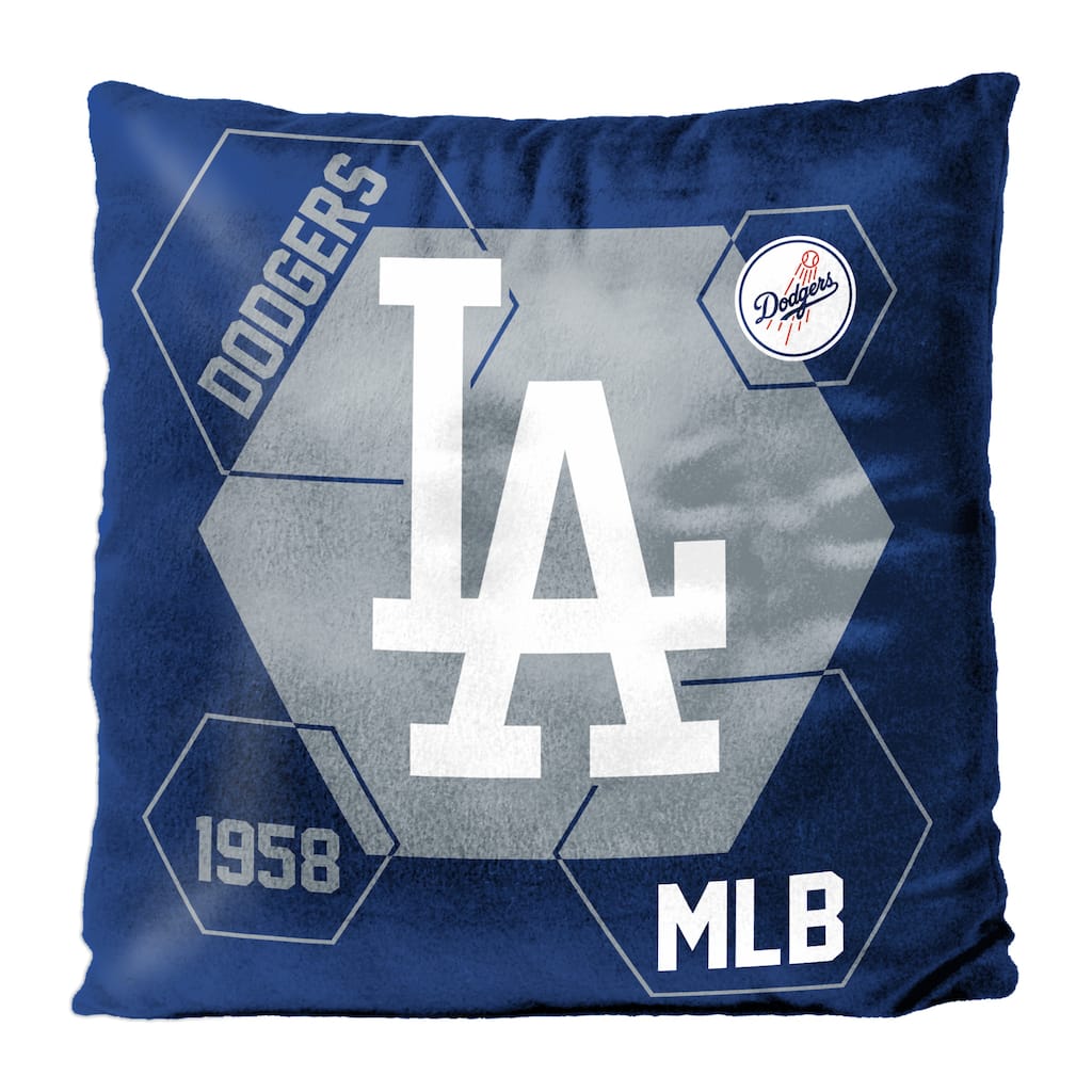 MLB Los Angeles Dodgers Connector 16 Inch Velvet Reverse Pillow