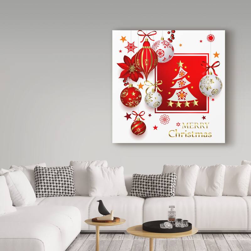 Maria Rytova 'Christmas Bright Composition' Canvas Art