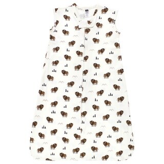 Hudson Baby Infant Boy Cotton Sleeveless Wearable Sleeping Bag, Sack, Blanket, Wild Buffalo