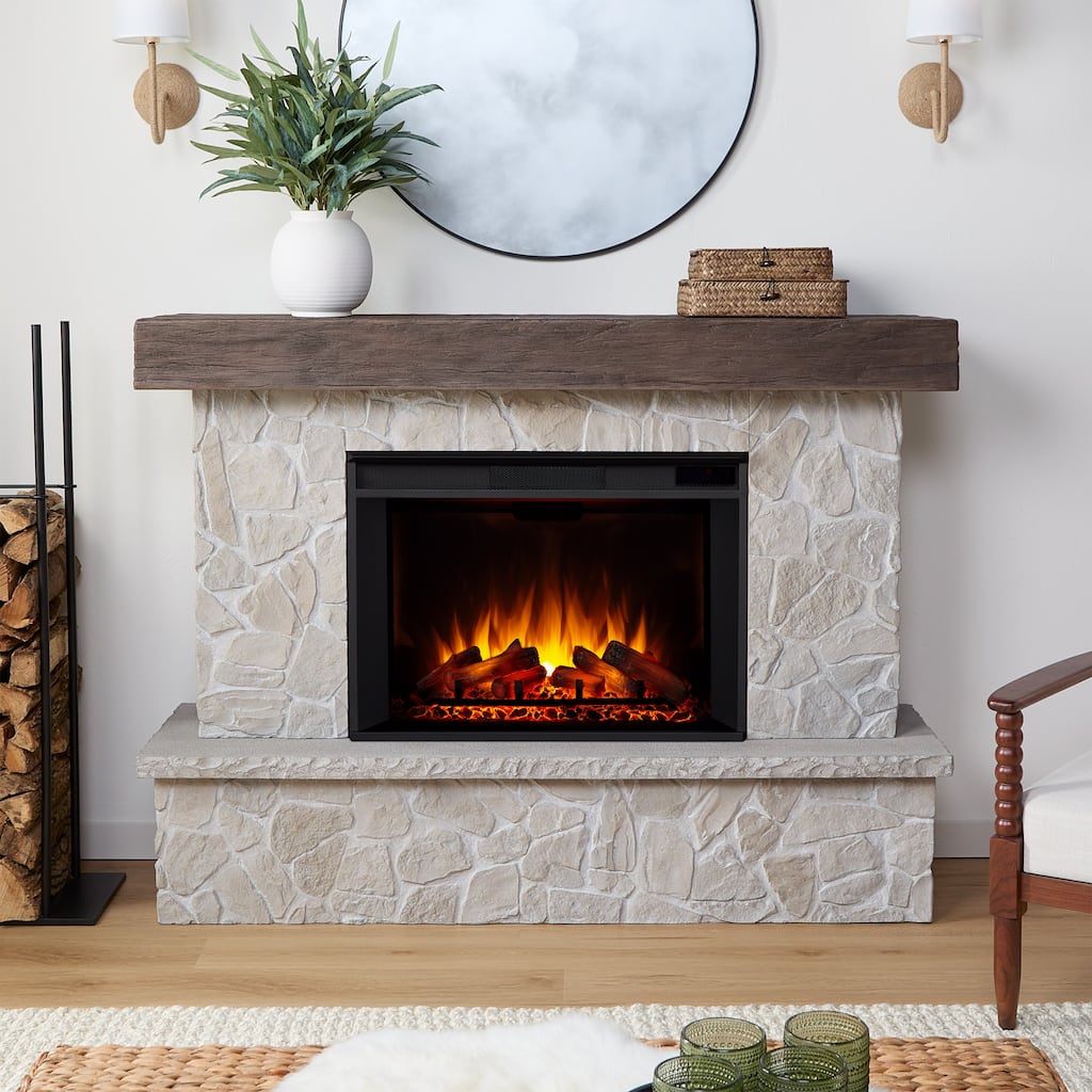 Odette Grand Electric Fireplace by Real Flame