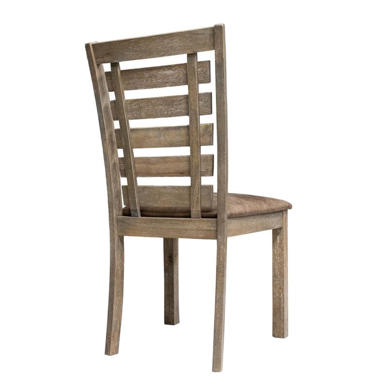 Set of 2 Dining Chairs Distressed Design