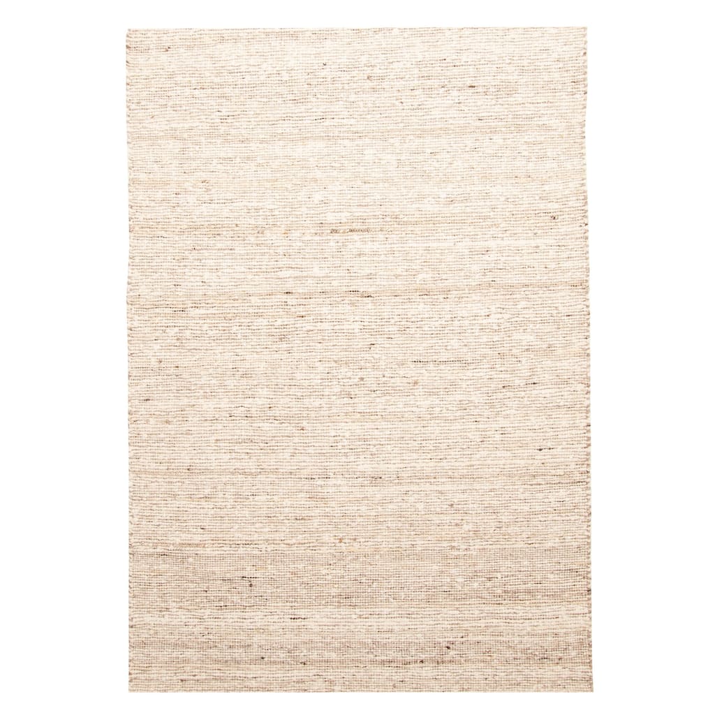ECARPETGALLERY Braid weave Sienna Cream Wool Rug - 5'1 x 7'7