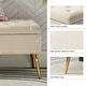preview thumbnail 89 of 137, HULALA HOME Neptunus Modern 45.5" W Velvet Bedroom Storage Bench for End of Bed with Nailhead Trim