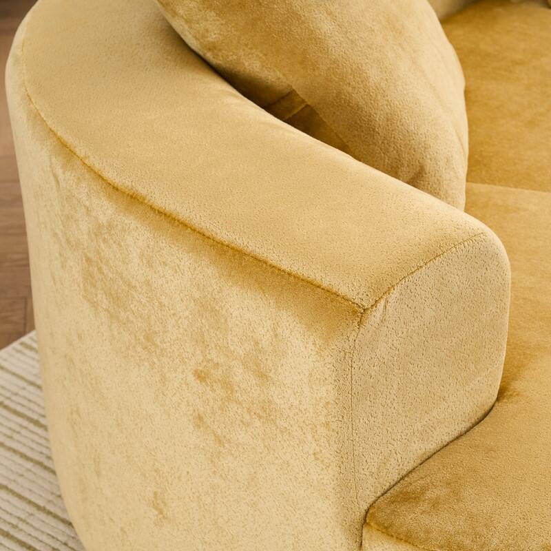 79.05" chenille sponge compression sofa, no assembly required