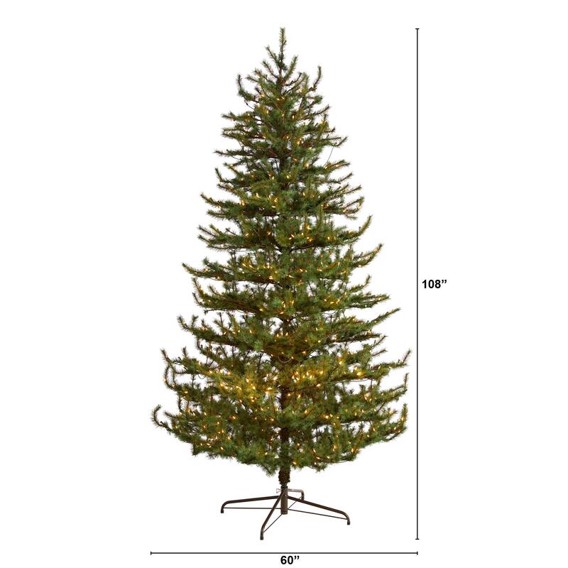9' Vancouver Mountain Pine Christmas Tree with 750 Lights - 108