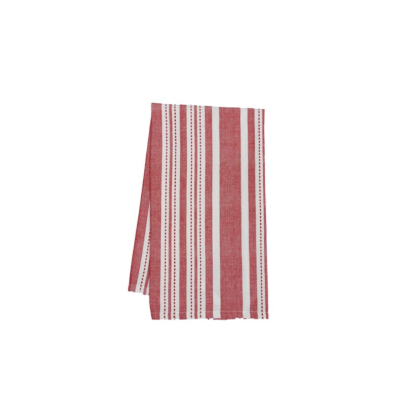Warner Scarlet Woven Kitchen Towel