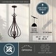 preview thumbnail 4 of 10, Monrovia 3 Light Bronze Teardrop Candle Pendant - 11.25-in W x 24-in H x 11.25-in D