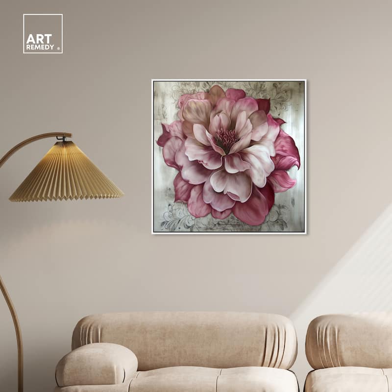 Art Remedy Darla Framed Floral Fine 1 Piece Canvas Wall Art
