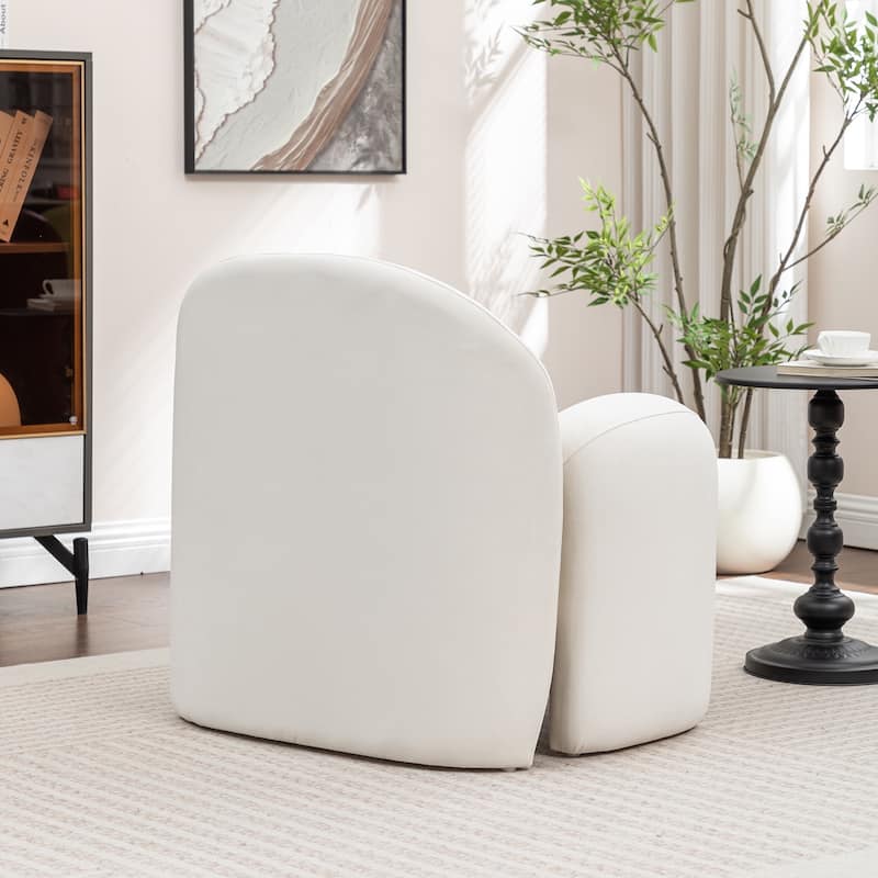 SEYNAR Modern Glam Velvet Thickened Seat Cushion Accent Chair