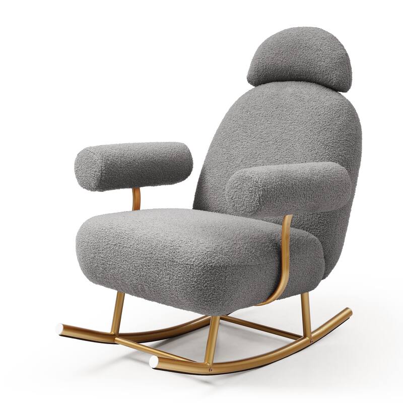Upholstered Rocker Glider Chair for Baby and Kids