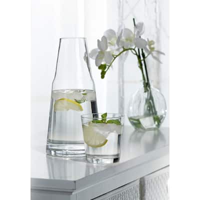 Stylesetter Soho Glass 2-Piece Bedside Water Carafe with Tumbler Set