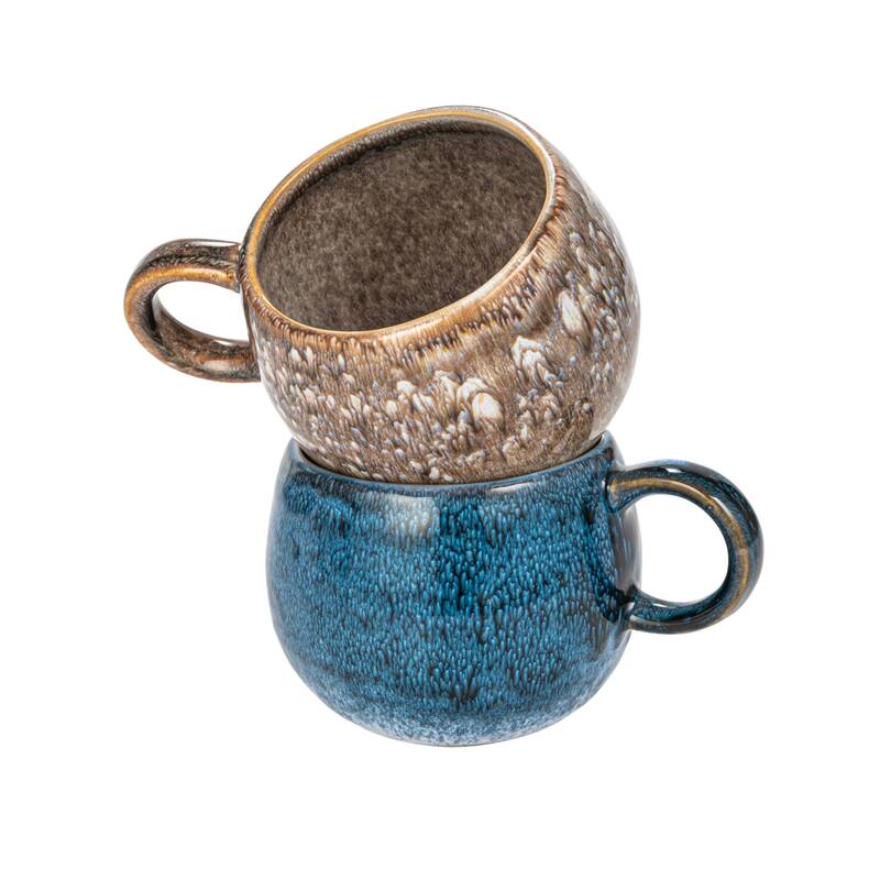 Stoneware Mug Set - 6.0"L x 4.4"W x 3.5"H