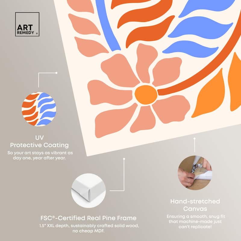 Floral Vine II Canvas by Art Remedy, Gallery Wrapped