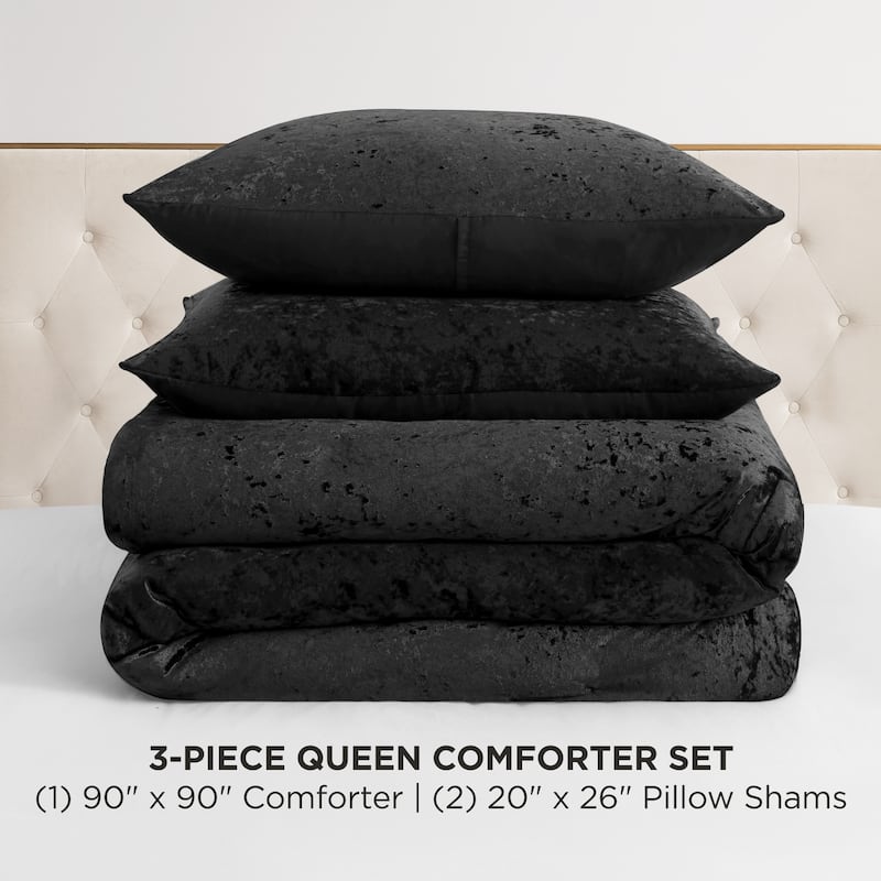 Juicy Couture Crushed Velvet Comforter Set