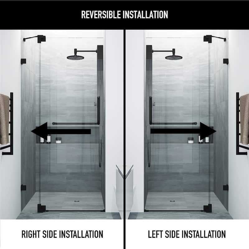 VIGO Pirouette Frameless Pivot Shower Door