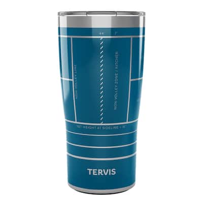 Tervis Traveler Pickleball Pick A Court Triple Walled Insulated Travel Tumbler, Stainless Steel