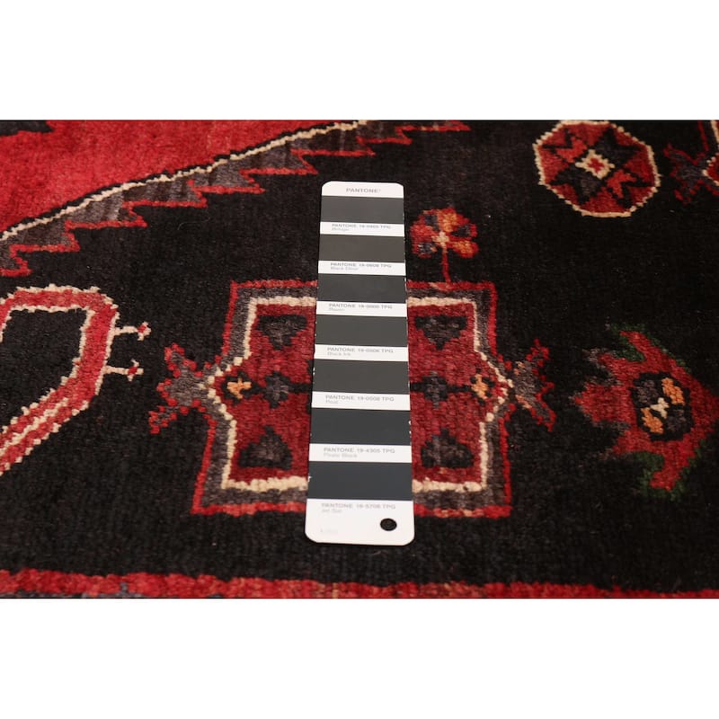 ECARPETGALLERY Hand-knotted Andelz Black Wool Rug - 4'11 x 7'3