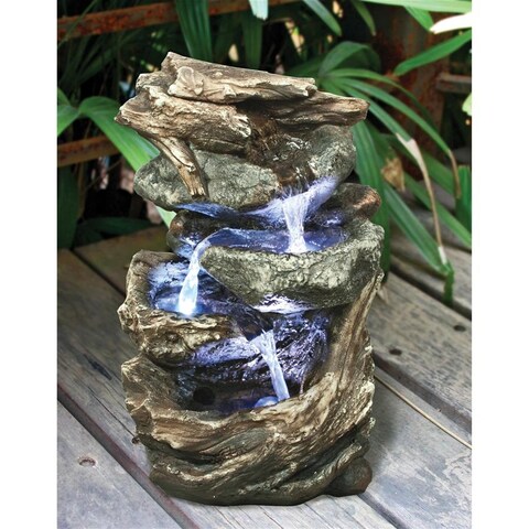 Design Toscano Glacier Peak Cascading Garden Fountain