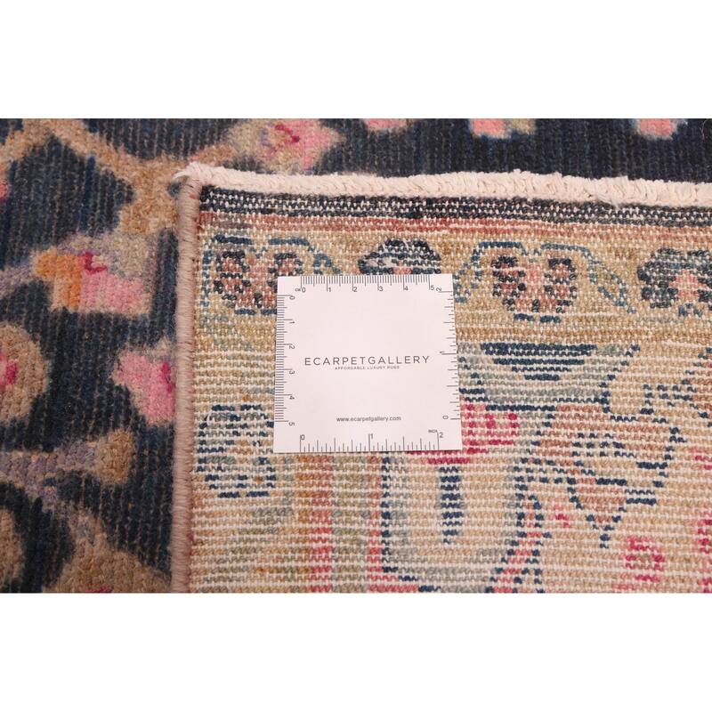 ECARPETGALLERY Hand-knotted Antalya Vintage Navy Wool Rug - 5'11 x 10'3