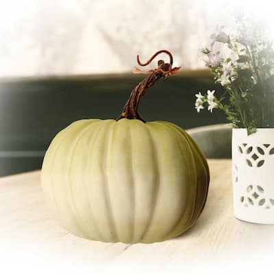 Latex Harvest Vine Pumpkin Set of 2