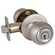 preview thumbnail 6 of 4, Design House Ball Keyed Entry Door Knob Satin Nickel