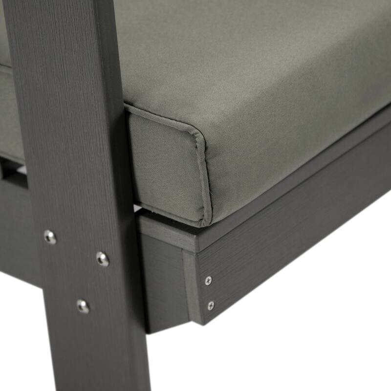 Alpine Modern Outdoor Upholstered Accent Chair - Lounge Armchair with Removable Cushions for Living Room