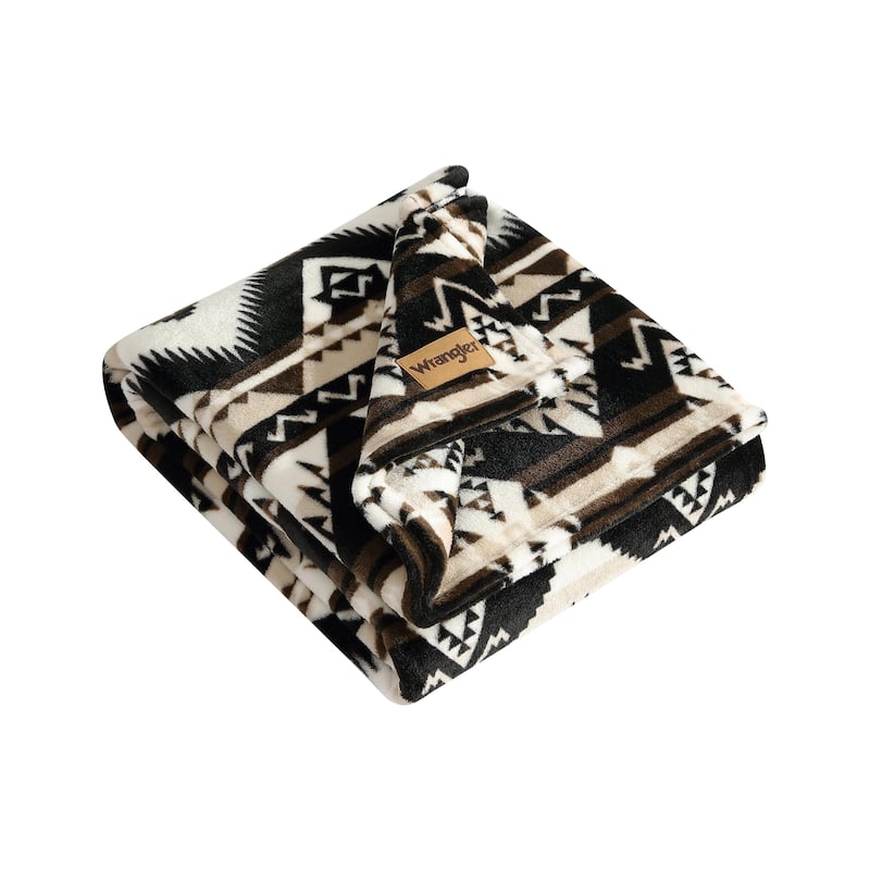 Wrangler Printed Ultra Soft Plush Fleece Throw Blanket - Jesse Brown