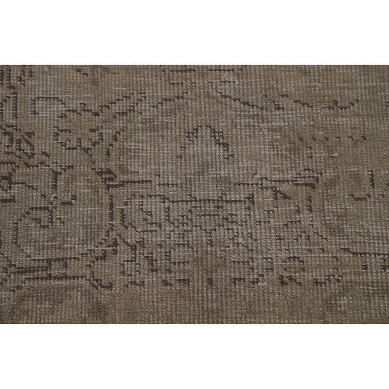 Hand Knotted Oriental 100% Wool Carpet Traditional Medallion Beige & Ivories Tabriz Area Rug - 12' 11'' X 9' 6''