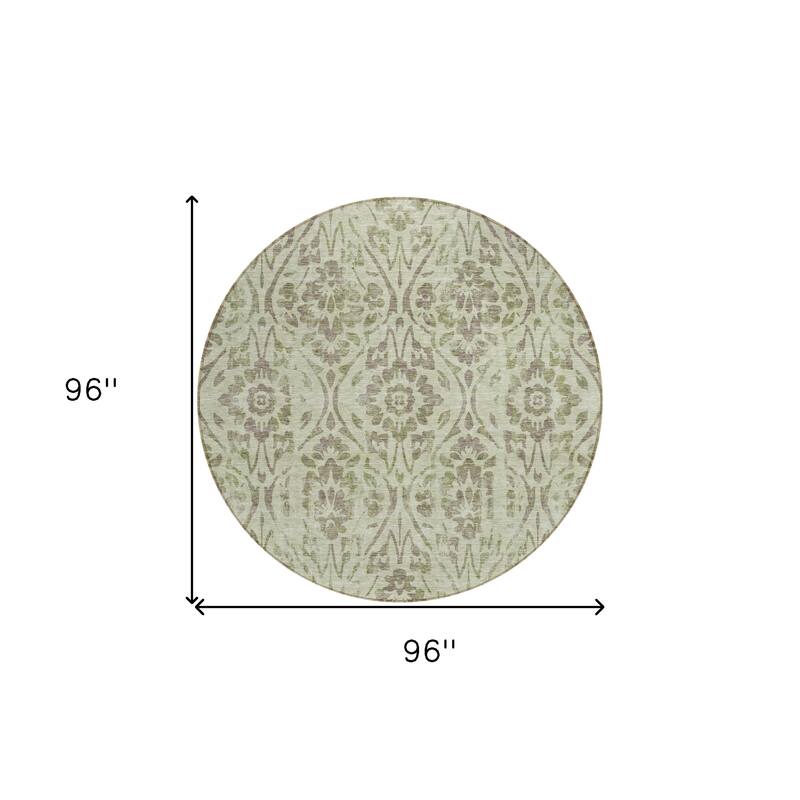 HomeRoots Floral Transitional Rectangle Outdoor Rug