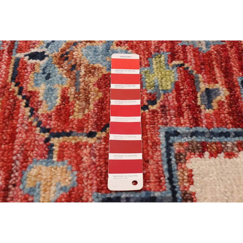 ECARPETGALLERY Hand-knotted Jules Serapi Red Wool Rug - 8'11 x 11'10