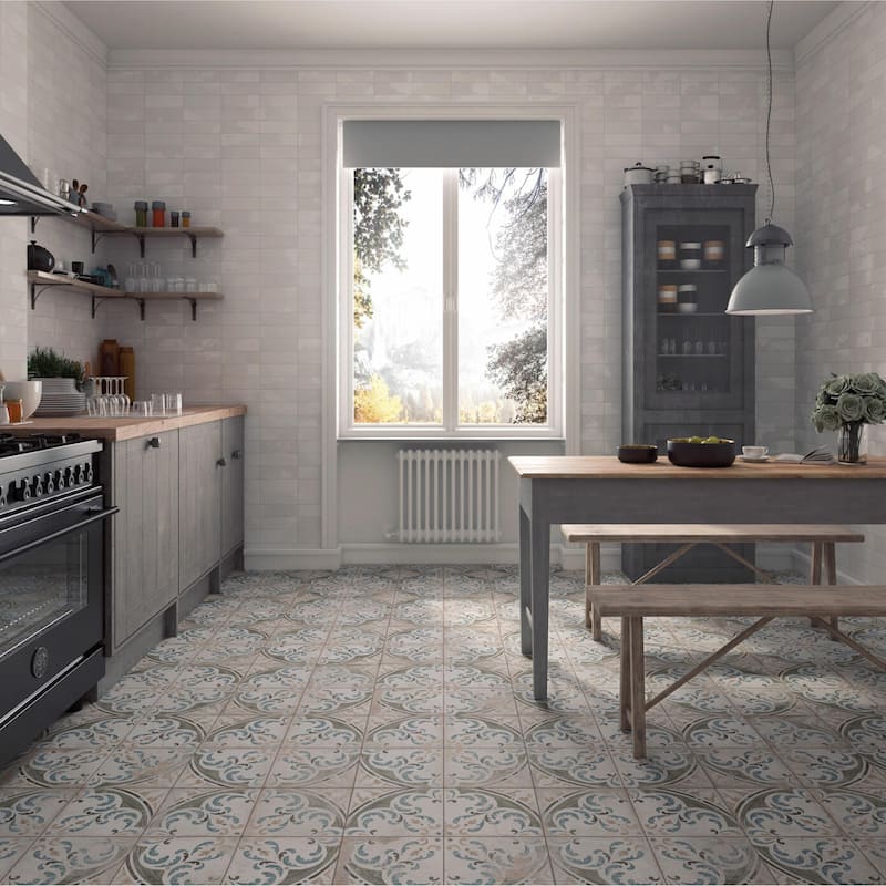 Merola Tile Kings Porto Amaral 17-5/8" x 17-5/8" Ceramic Floor and Wall Tile