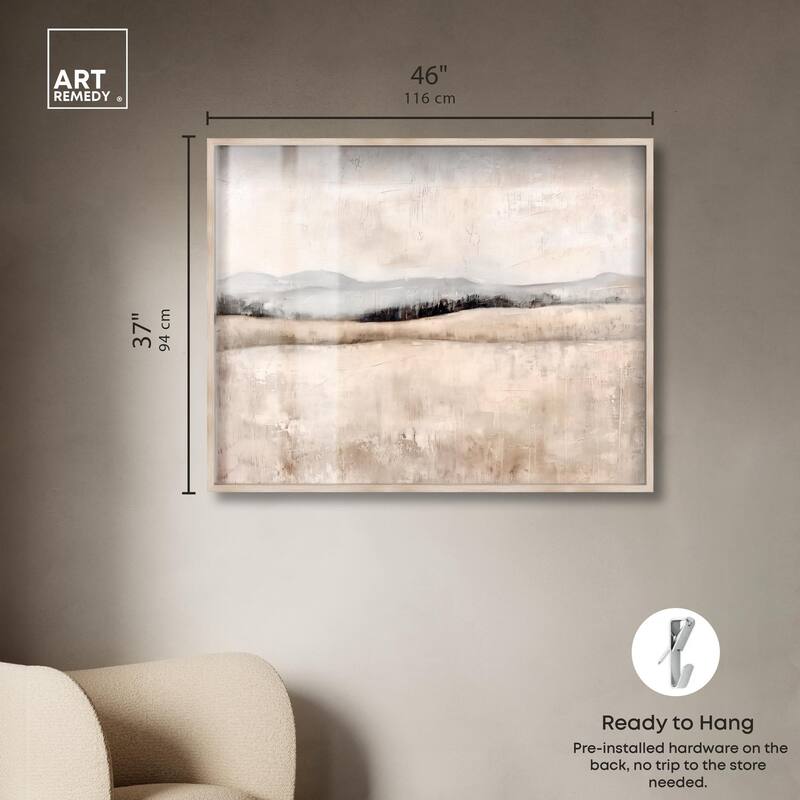 Distant Hills I Shadowbox by Art Remedy