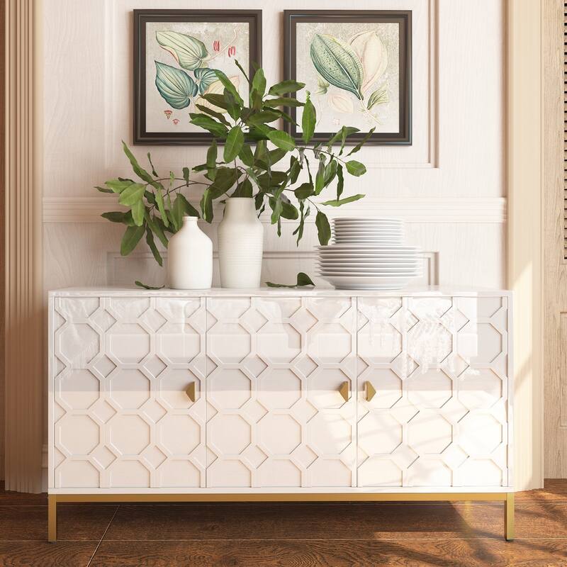 3 Door Accent Cabinet