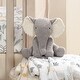 preview thumbnail 7 of 6, Lambs & Ivy Jungle Adventure Plush Elephant Stuffed Animal Toy - Little Peanut