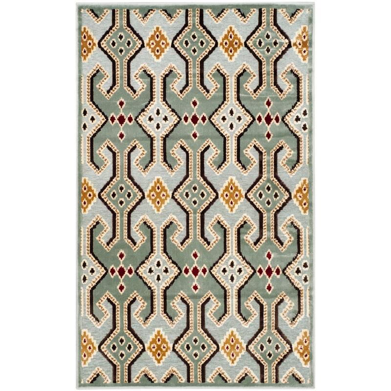 SAFAVIEH Paradise Wintrud Modern Viscose Rug - 2'7" x 4' - Blue/Multi - Rectangle