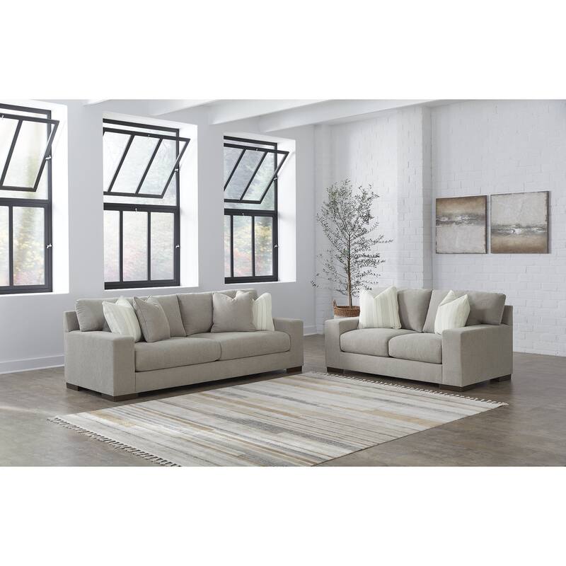 Signature Design by Ashley Maggie Gray 2-Piece Upholstery Package - 96" W x 40" D x 37" H