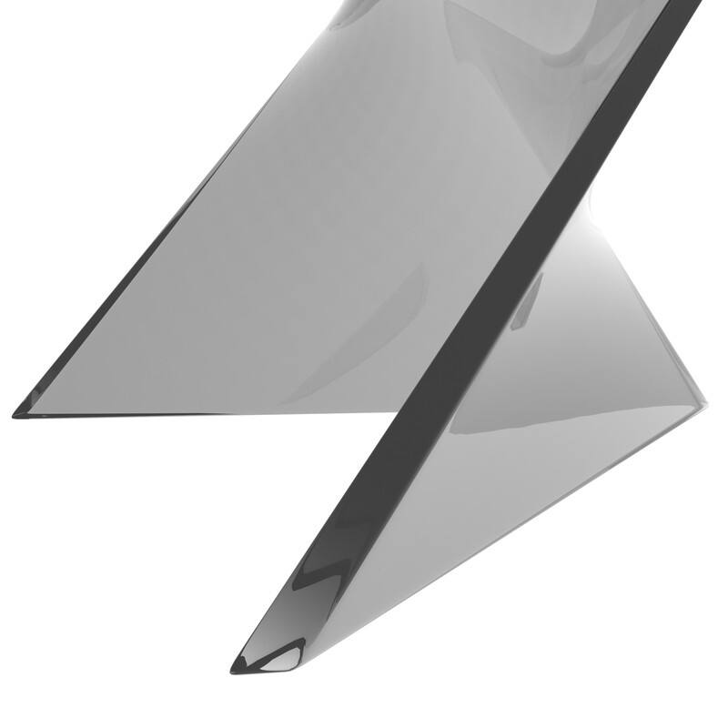 Randolph Modern Indoor Lightweight Side Table with Triangular Curved Design Accent End Table for Home Living Room or Bedroom