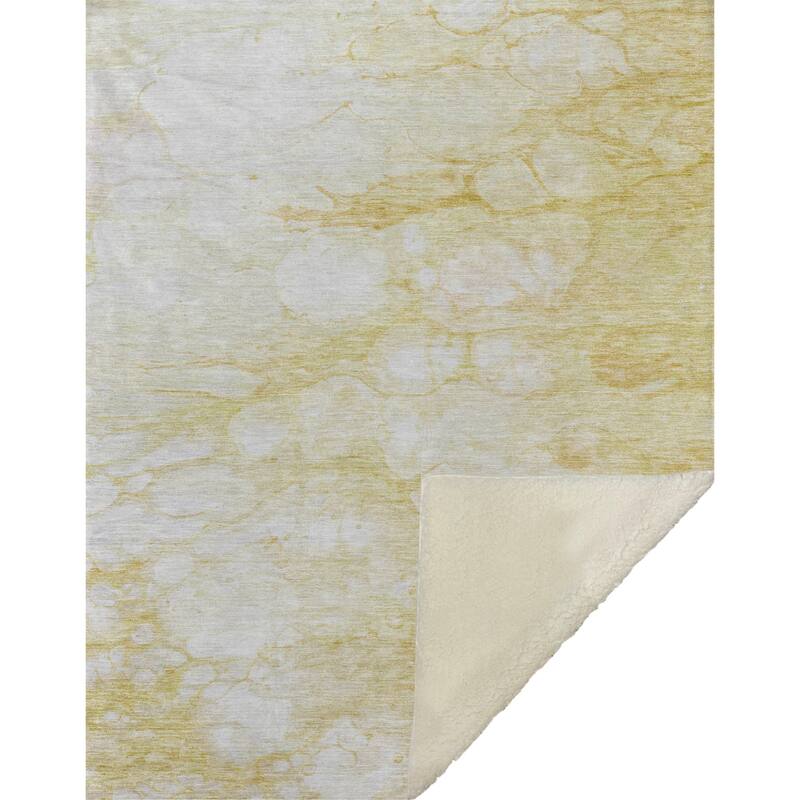 Premium Machine Washable Abstract Modern Sherpa Throw Blanket