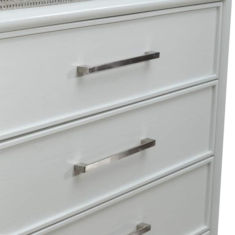 Liberty Furniture Reflections Upholstered Bed, Dresser & Mirror, Chest, Night Stand - King or Queen