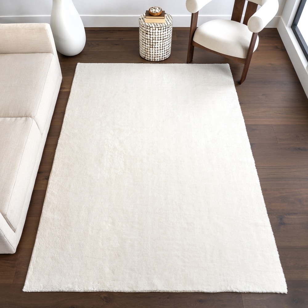 Nuloom Loni SuperiorWash Solid Machine Washable Shag Area Rug