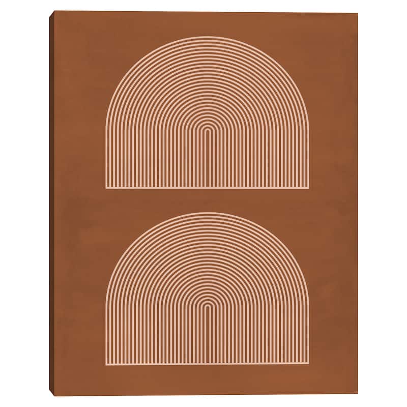 Geometric Rainbows by Sisi and Seb Canvas Art Print